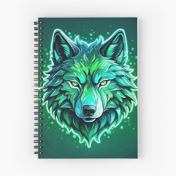Item preview, Neon Emerald Wolf designed and sold by Gabriela McDaniel.