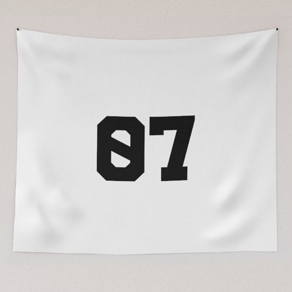 Item preview, 07, seven, black, University designed and sold by Numbers-Art.