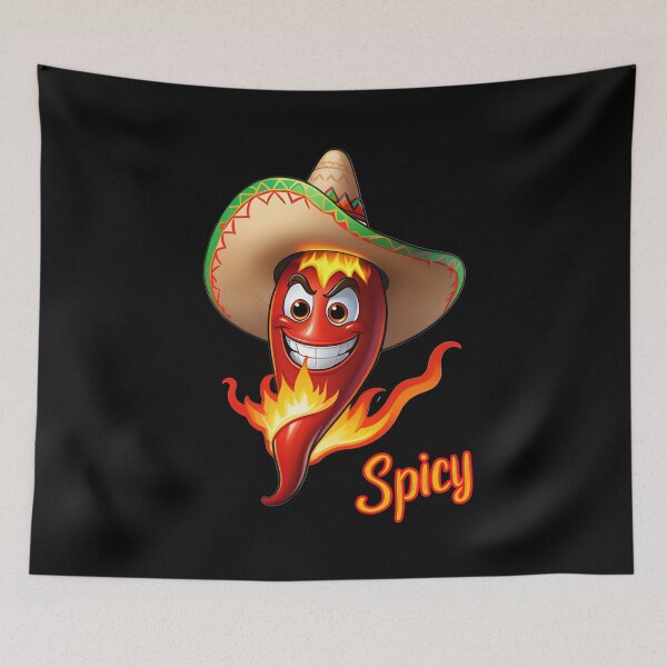 Item preview, Funny Hot And Spicy Mexican Chili Pepper  designed and sold by TheArtOfPat.