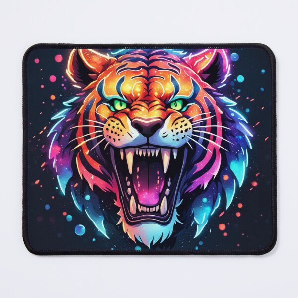 Item preview, Neon Sabertooth Tiger designed and sold by Gabriela McDaniel.