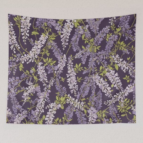 Item preview, Abstract Wisteria Garden Pattern designed and sold by calibrit.