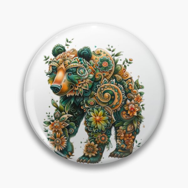 Item preview, Colorful Artsy Bear Portrait designed and sold by PaperieJennifer.