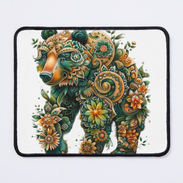 Item preview, Colorful Artsy Bear Portrait designed and sold by PaperieJennifer.