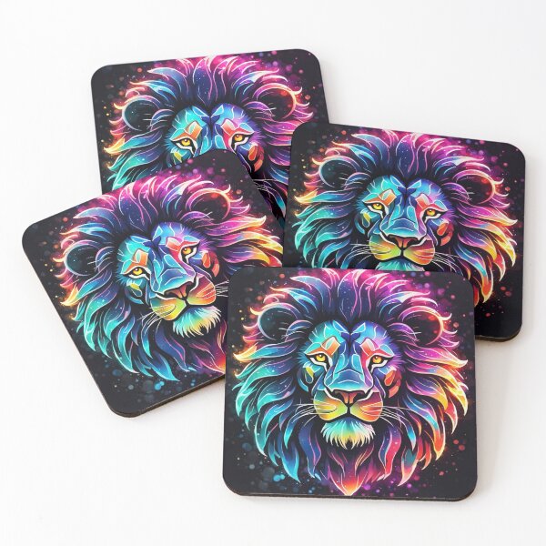 Item preview, Neon Rainbow Lion designed and sold by Gabriela McDaniel.