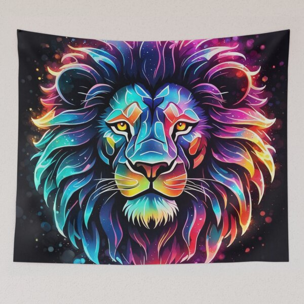 Item preview, Neon Rainbow Lion designed and sold by Gabriela McDaniel.