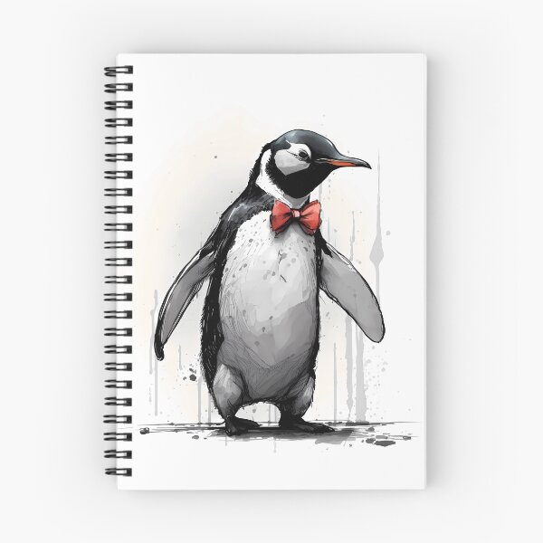 Item preview, Penguin Wearing Bright Red Bow Tie designed and sold by Amberjays.