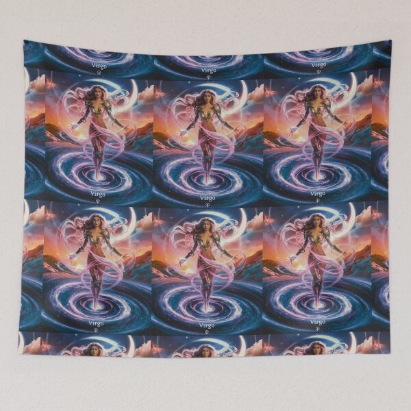 Item preview, Virgo Zodiac. celestial woman, whimsical girl, celestial goddess, celestial girl, sexy girl designed and sold by ZodiacWonders.