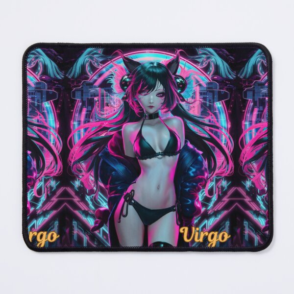 Item preview, Virgo Zodiac. cyberpunk style, celestial woman, whimsical girl, celestial goddess, celestial girl, sexy girl designed and sold by ZodiacWonders.