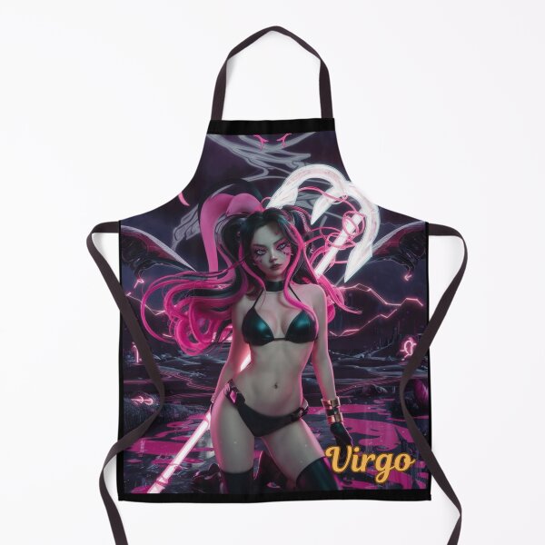 Item preview, Virgo Zodiac. cyberpunk style, celestial woman, whimsical girl, celestial goddess, celestial girl, sexy girl designed and sold by ZodiacWonders.