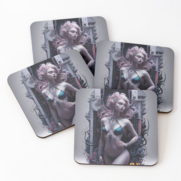 Item preview, Virgo Zodiac. celestial woman, whimsical girl, celestial goddess, celestial girl, sexy girl designed and sold by ZodiacWonders.