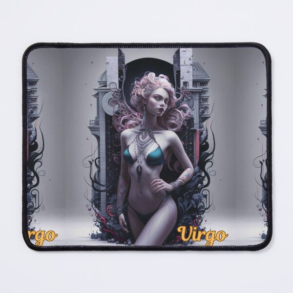 Item preview, Virgo Zodiac. celestial woman, whimsical girl, celestial goddess, celestial girl, sexy girl designed and sold by ZodiacWonders.