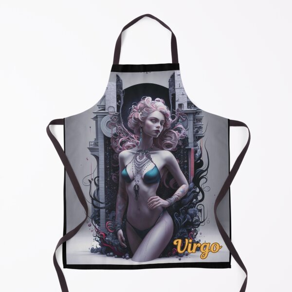 Item preview, Virgo Zodiac. celestial woman, whimsical girl, celestial goddess, celestial girl, sexy girl designed and sold by ZodiacWonders.