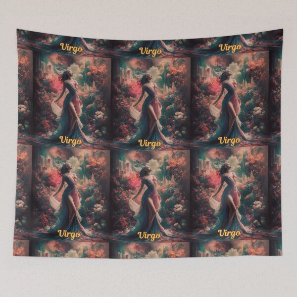 Item preview, Virgo Zodiac. celestial woman, whimsical girl, celestial goddess, celestial girl, sexy girl designed and sold by ZodiacWonders.