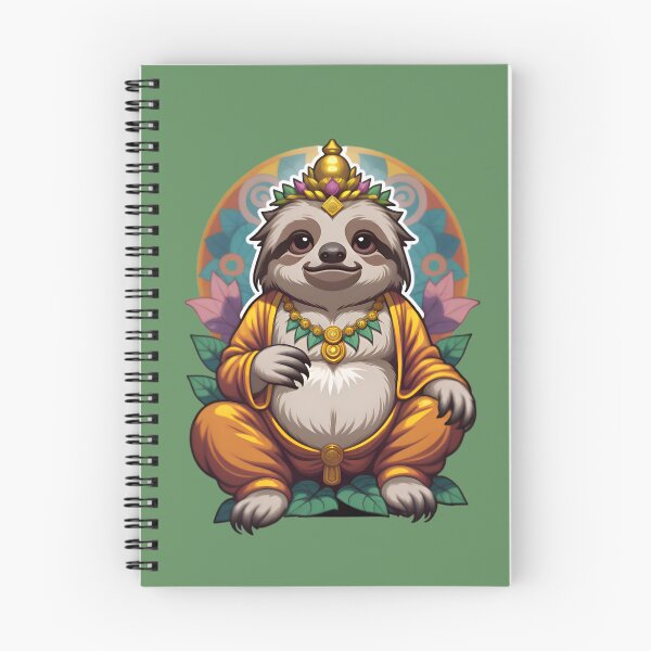 Item preview, Cute Funny Cartoon Sloth Buddha designed and sold by TheArtOfPat.