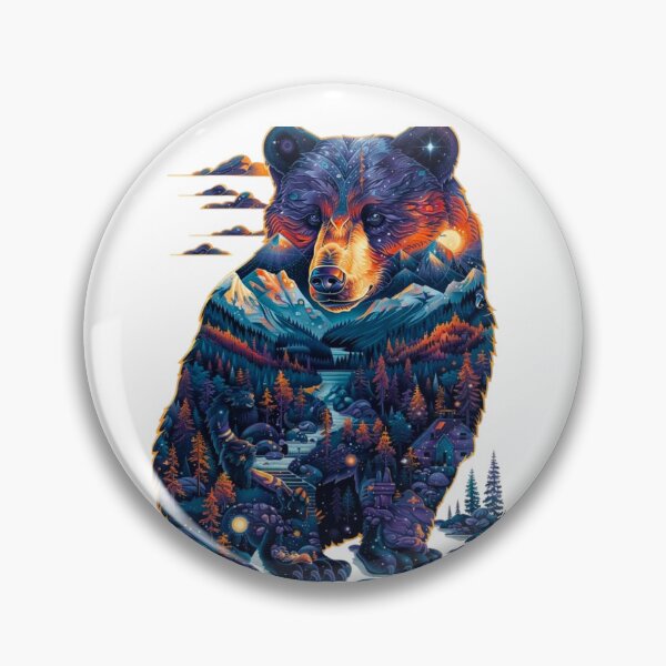Item preview, Mountain Scene Bear designed and sold by PaperieJennifer.