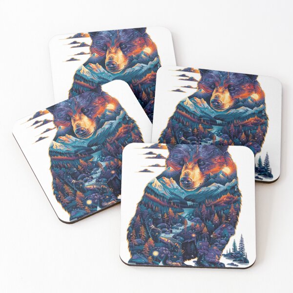 Item preview, Mountain Scene Bear designed and sold by PaperieJennifer.