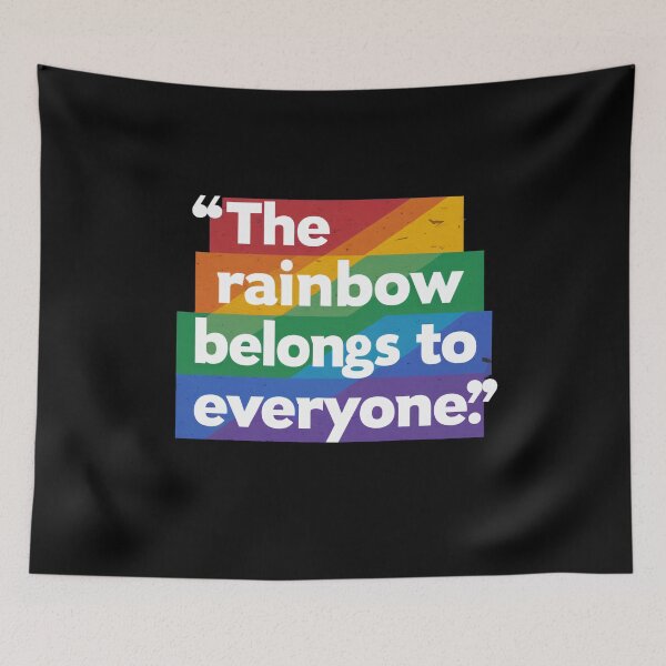 Item preview, The Rainbow Belongs to Everyone LGBTQ+ Pride Month Festival designed and sold by overheadclick.