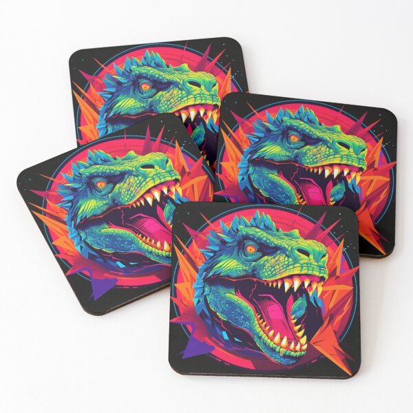 Item preview, Nuclear Lizard Monster Neon Art 4 designed and sold by AstroRisq.