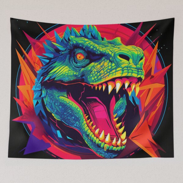 Item preview, Nuclear Lizard Monster Neon Art 4 designed and sold by AstroRisq.