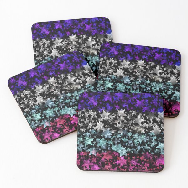 Item preview, Funky Fun Whimsical Starry Abstract Multisexual Pride Flag designed and sold by Chaos Queery.