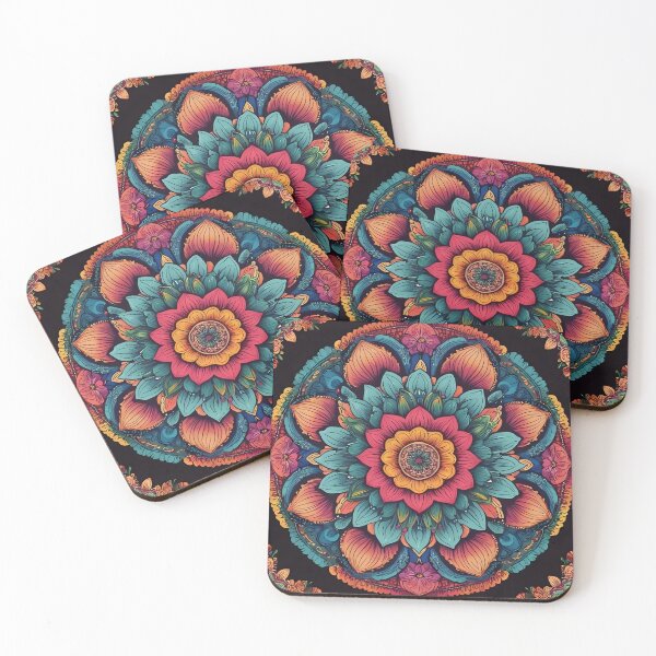 Artikelvorschau, Blumenmandala entworfen und verkauft von Mali's Giggle Lab.
