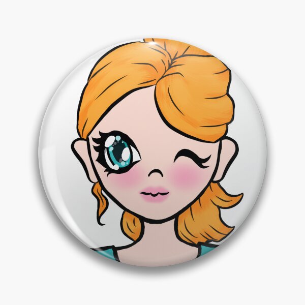 Item preview, Chibi Face blonde cutie - teal shirt  designed and sold by NerdyChibi.