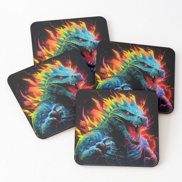 Item preview, Nuclear Lizard Monster Neon Art 5 designed and sold by AstroRisq.