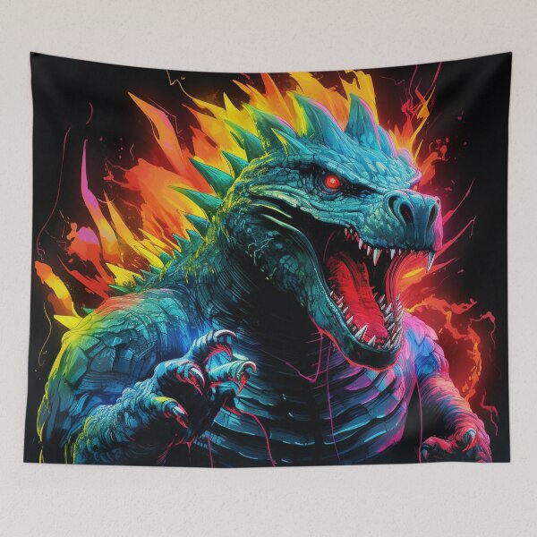 Item preview, Nuclear Lizard Monster Neon Art 5 designed and sold by AstroRisq.
