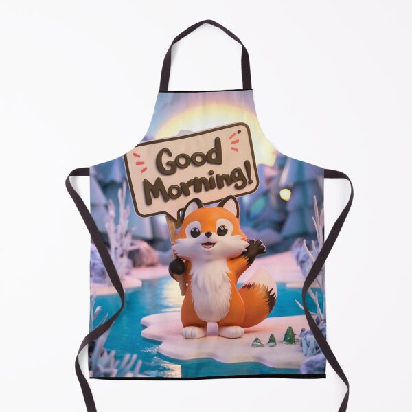 Item preview, Fox Portrait. cute fox, good morning designed and sold by FoxVibes.