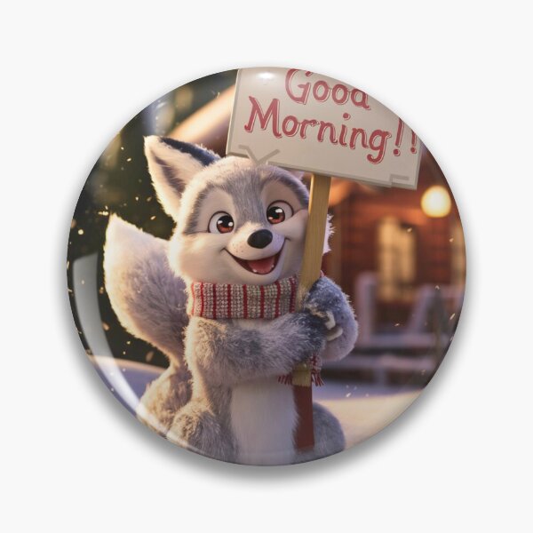 Item preview, Fox Portrait. cute fox, good morning designed and sold by FoxVibes.
