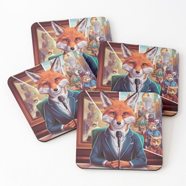 Item preview, Fox Portrait. news anchor, fox character, anthropomorphic fox designed and sold by FoxVibes.