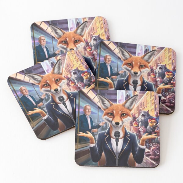 Item preview, Fox Portrait. news anchor, fox character, anthropomorphic fox designed and sold by FoxVibes.