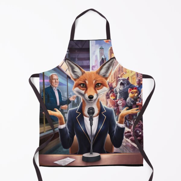 Item preview, Fox Portrait. news anchor, fox character, anthropomorphic fox designed and sold by FoxVibes.