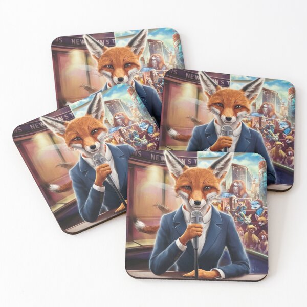 Item preview, Fox Portrait. news anchor, fox character, anthropomorphic fox designed and sold by FoxVibes.