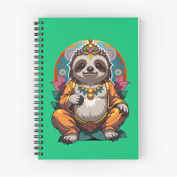 Item preview, Cute Funny Cartoon Sloth Buddha designed and sold by TheArtOfPat.