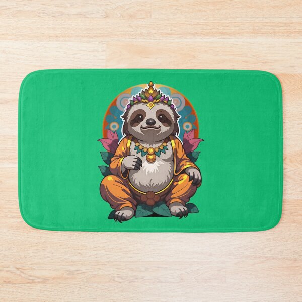 Item preview, Cute Funny Cartoon Sloth Buddha designed and sold by TheArtOfPat.