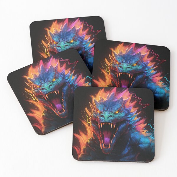Item preview, Nuclear Lizard Monster Neon Art 6 designed and sold by AstroRisq.