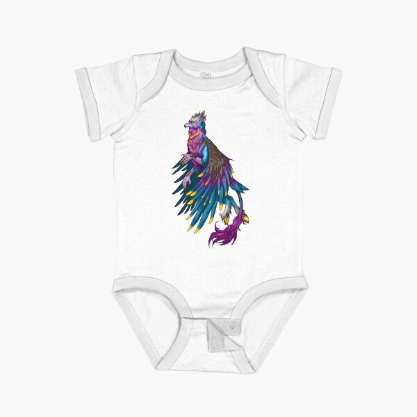 Tropical Hippogriff Short Sleeve Baby One-Piece