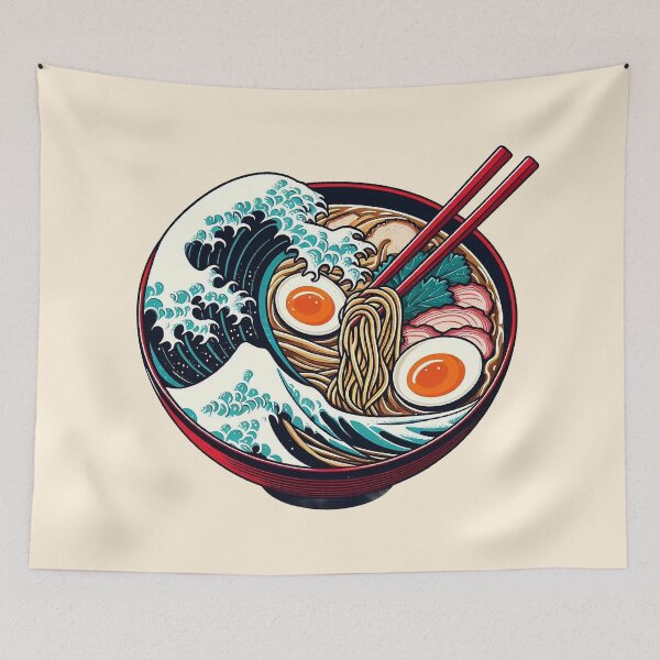 Item preview, The Great Ramen Wave designed and sold by zzz888.