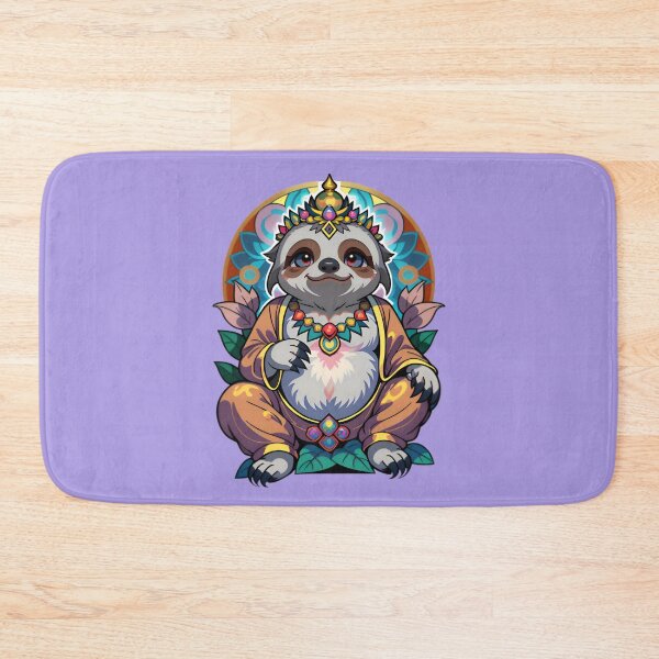 Item preview, Cute Funny Cartoon Sloth Buddha designed and sold by TheArtOfPat.