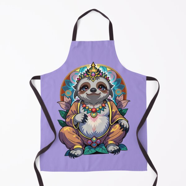 Item preview, Cute Funny Cartoon Sloth Buddha designed and sold by TheArtOfPat.