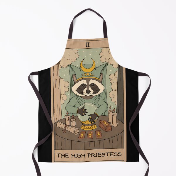 Item preview, The High Priestess - Raccoons Tarot designed and sold by MartinMaier.
