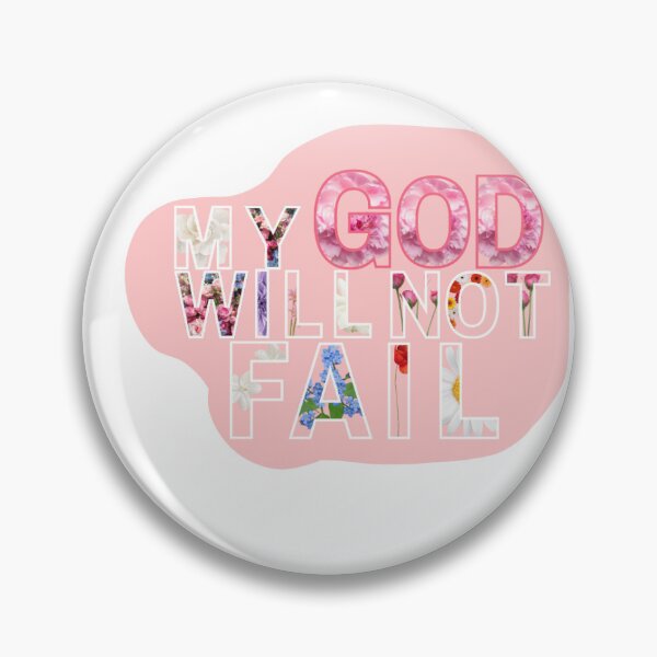 Item preview, Christian God Will Not Fail Sticker designed and sold by E-saka.
