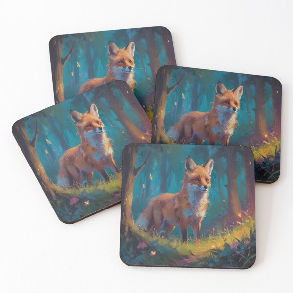 Item preview, Fox Fantasy Forest Animal Art designed and sold by druidwolfart.
