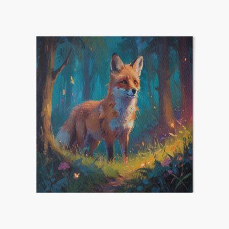 Item preview, Fox Fantasy Forest Animal Art designed and sold by druidwolfart.