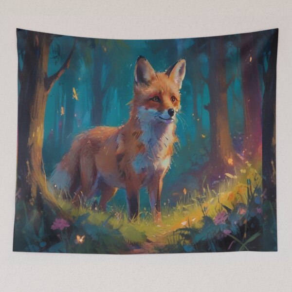 Item preview, Fox Fantasy Forest Animal Art designed and sold by druidwolfart.