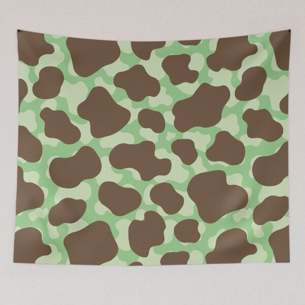 Item preview, Chocolate and Mint cow print. designed and sold by Pum April.