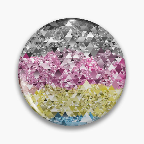 Item preview, Sparkly Retro Boho Geometric Abstract Polygender Pride Flag designed and sold by Chaos Queery.