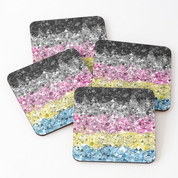 Item preview, Sparkly Retro Boho Geometric Abstract Polygender Pride Flag designed and sold by Chaos Queery.