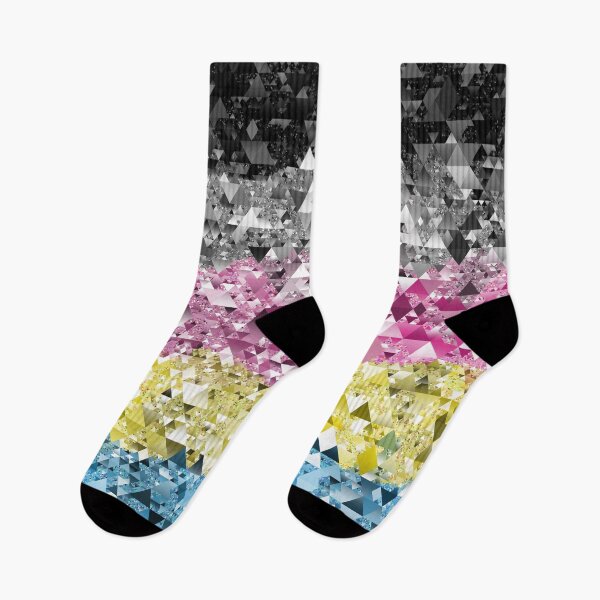 Item preview, Sparkly Retro Boho Geometric Abstract Polygender Pride Flag designed and sold by Chaos Queery.
